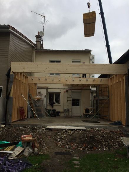 Assemblage des pièces de bois MARTILLAC